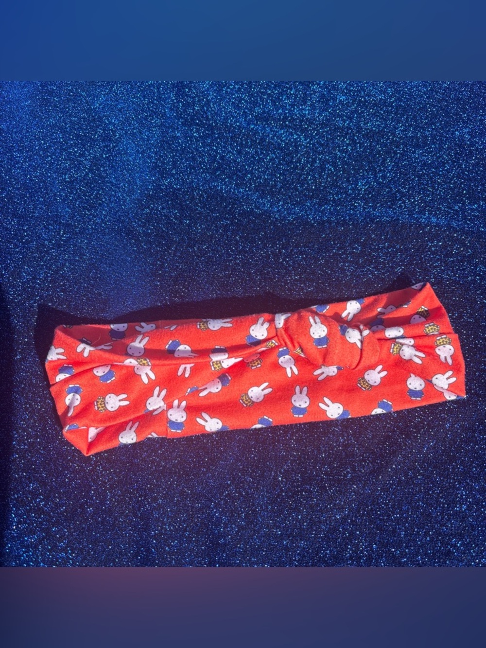 Miffy Headband with Bunny Print